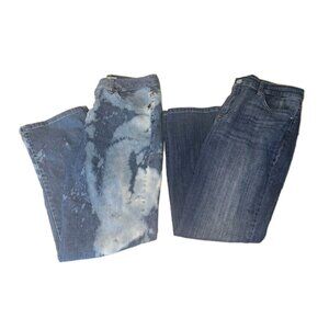 Lee Womens Size 10 Short Blue Jeans 30x28 LOT OF TWO